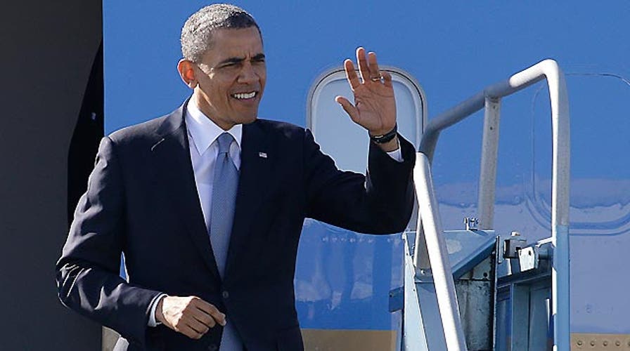 President Obama heads west to rally base, raise funds