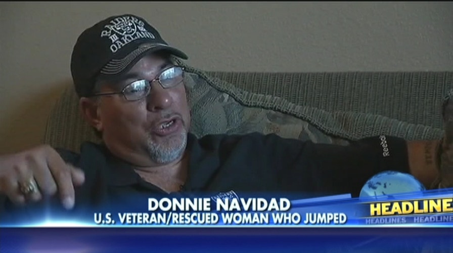 Marine Veteran Donnie Navidad Saves Falling Woman At Oakland Raiders' Stadium