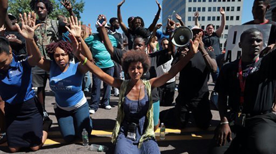 Ferguson 'hands up' becomes political prop