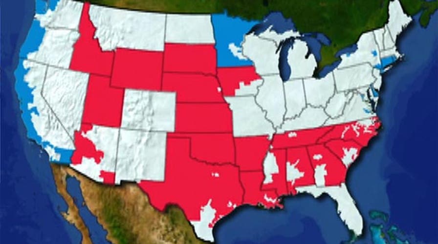 Map shows states with single party rule in 2015