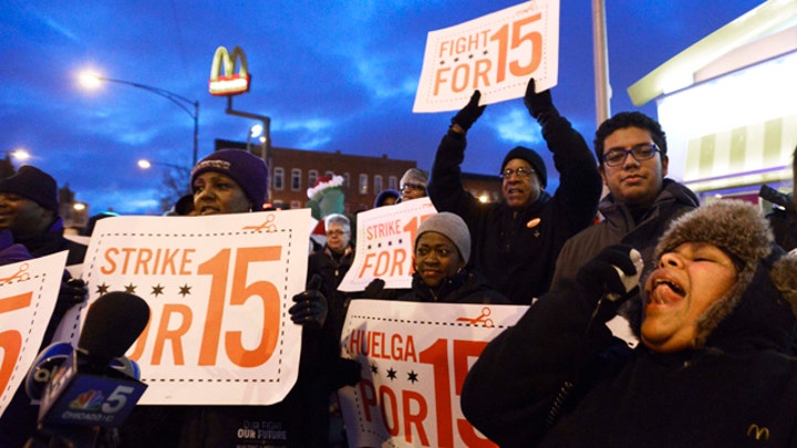 Nationwide protests call for increase in minimum wage