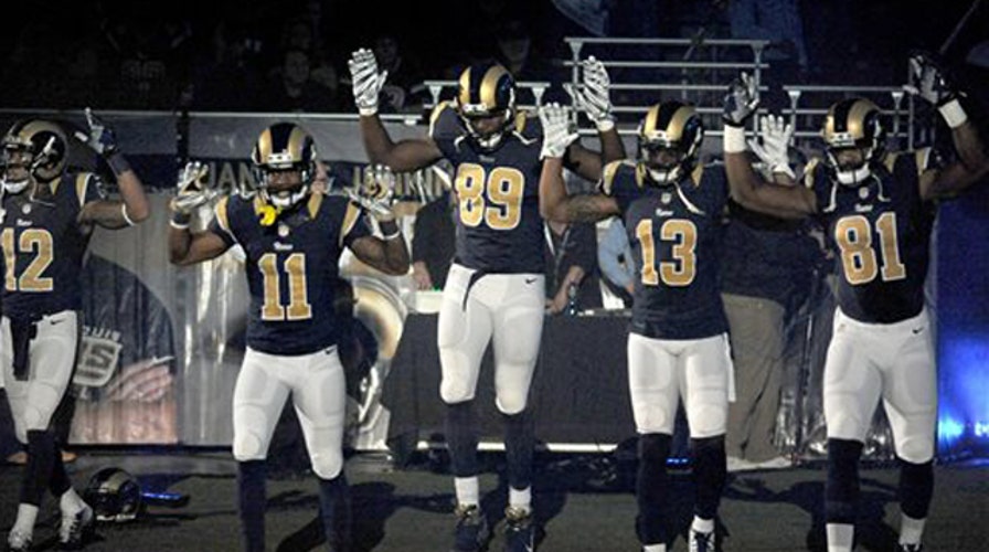 Pro athletes' Ferguson demonstration 