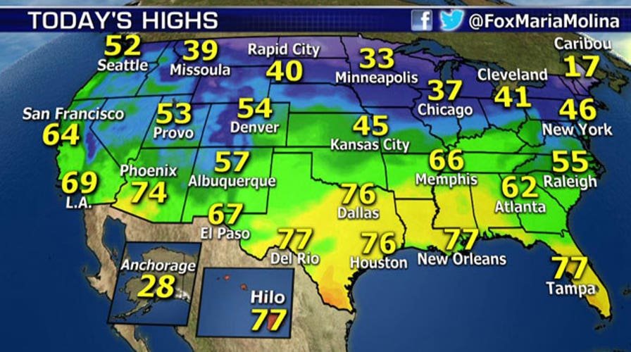 National forecast for Friday, December 5