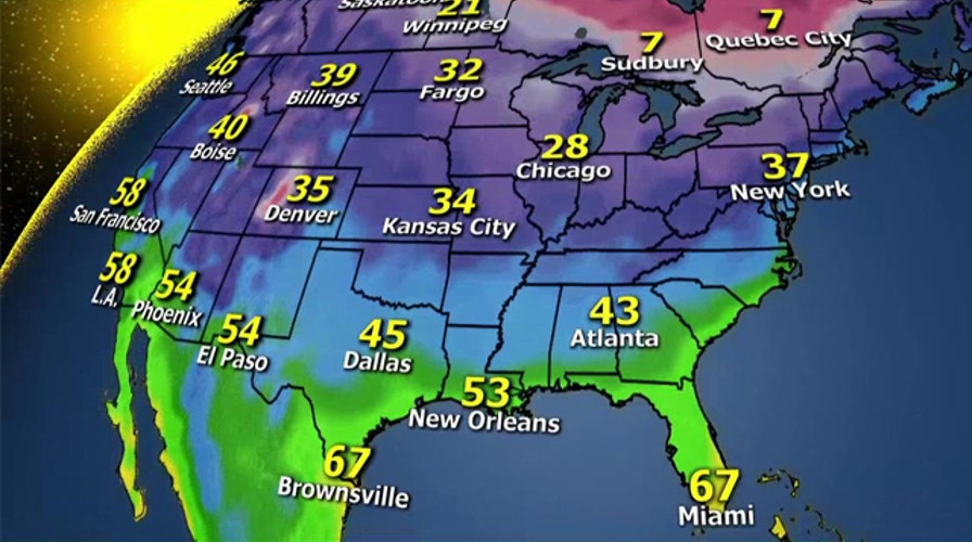 National forecast for Sunday, December 7