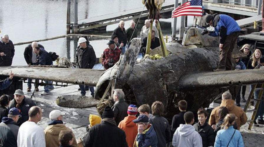 WWII fighter plane recovered from Lake Michigan