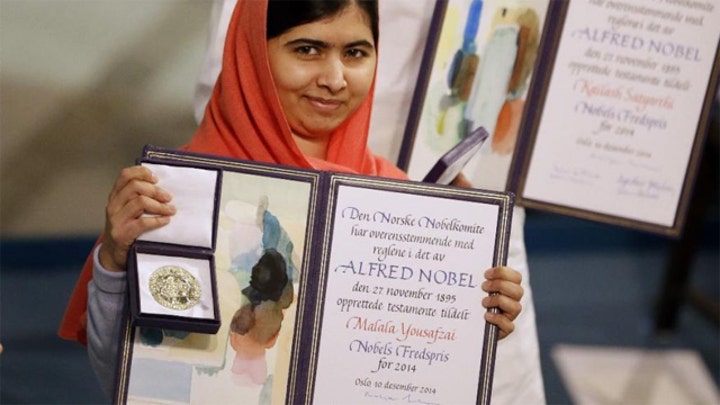 Nobel Peace Prize awarded to Pakistani teen shot by Taliban