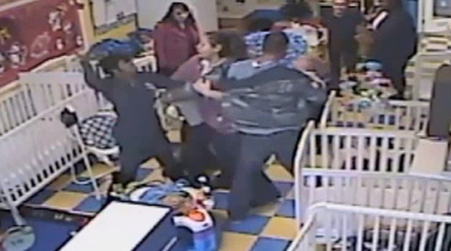 Raw video: Fight breaks out in Georgia daycare