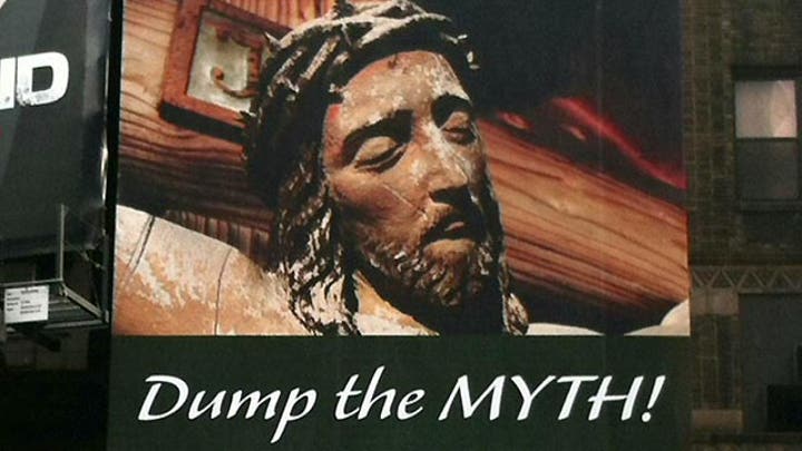 Atheists dub Jesus a 'myth' on Times Square billboard