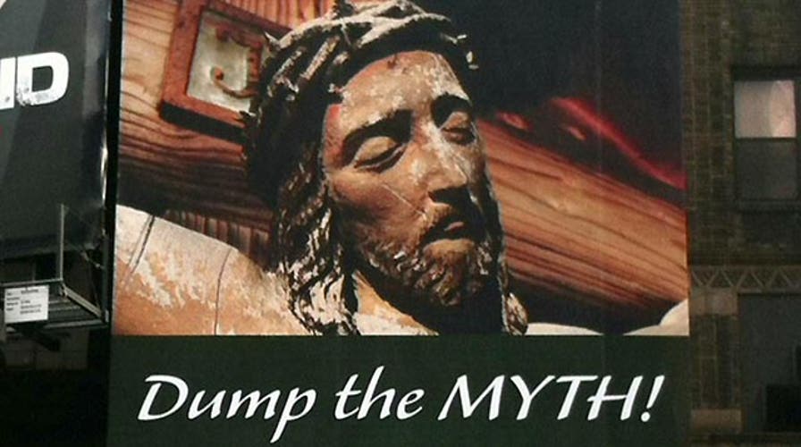 Atheists dub Jesus a 'myth' on Times Square billboard