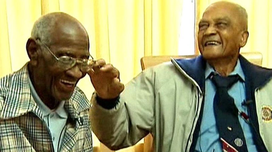 107 year-old World War II veterans meet for first time