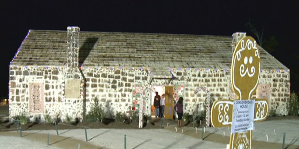 World's largest gingerbread house built in Texas Fox News Video