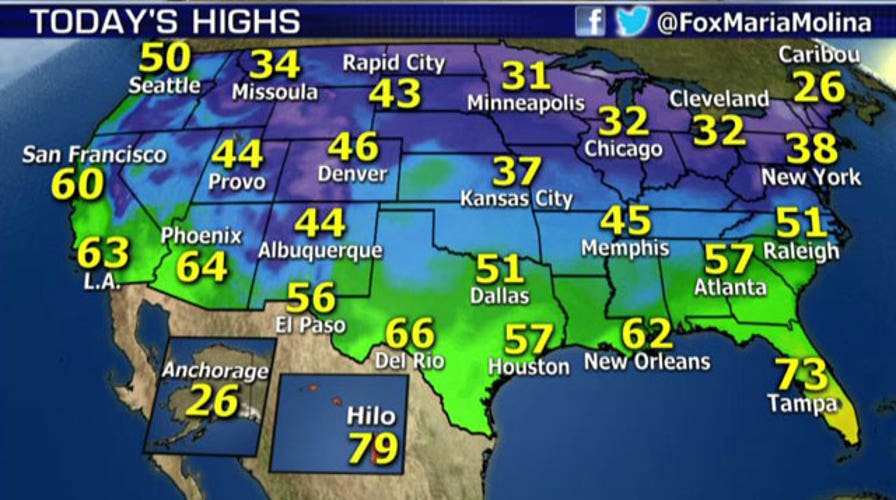 National forecast for Friday, December 19