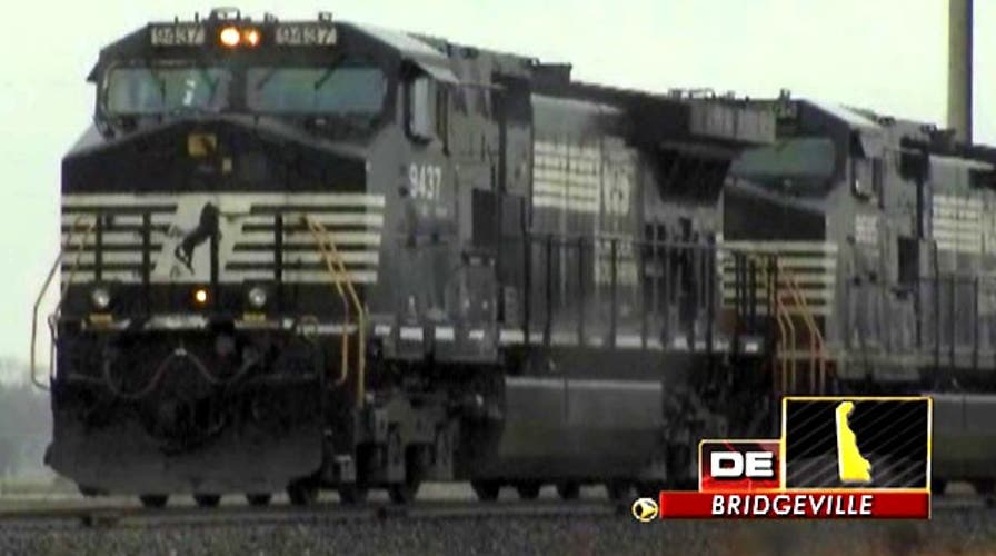 Across America: Train derails in Delaware