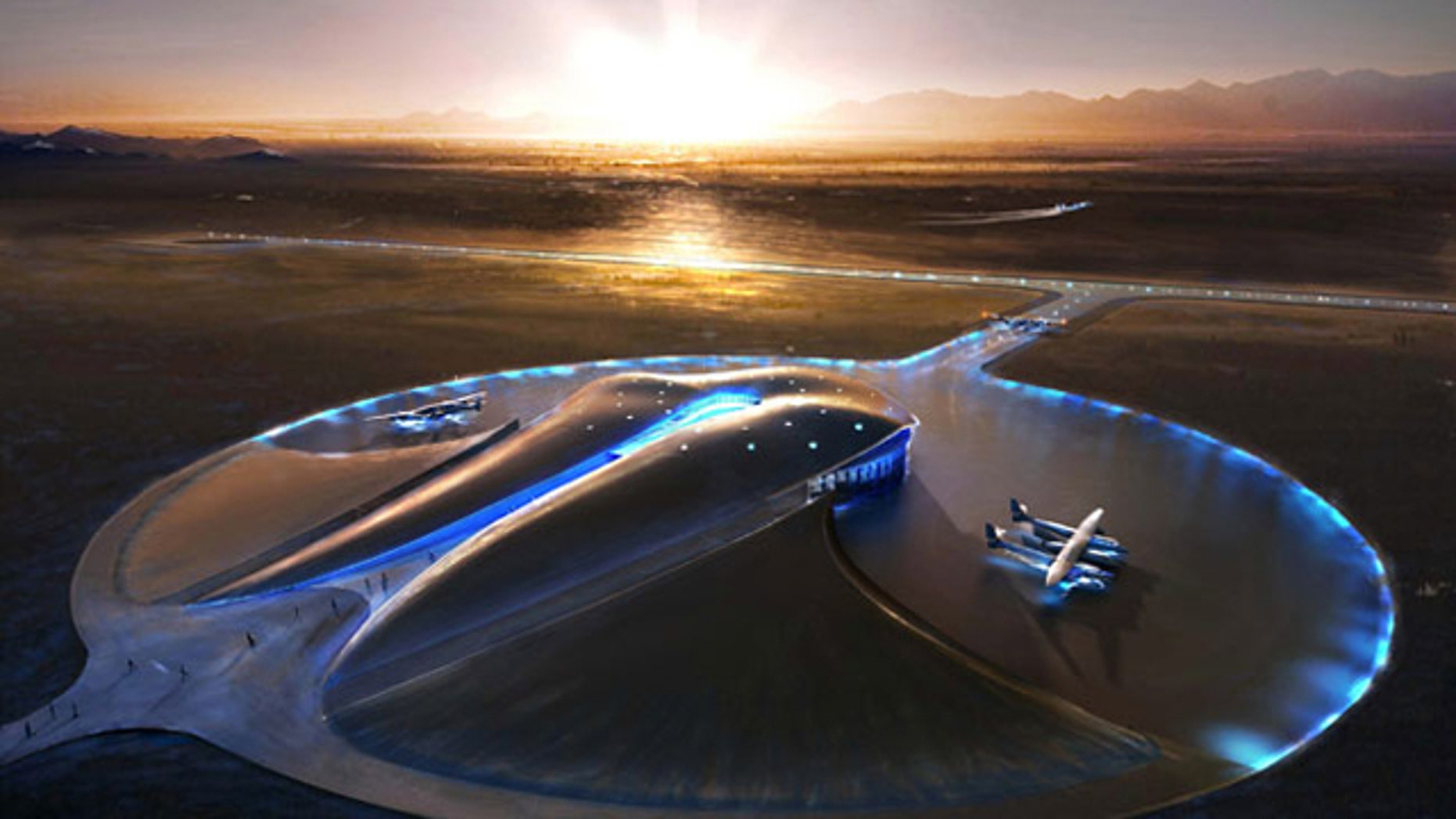 Spaceport America's First Runway Built in NM Desert Fox News