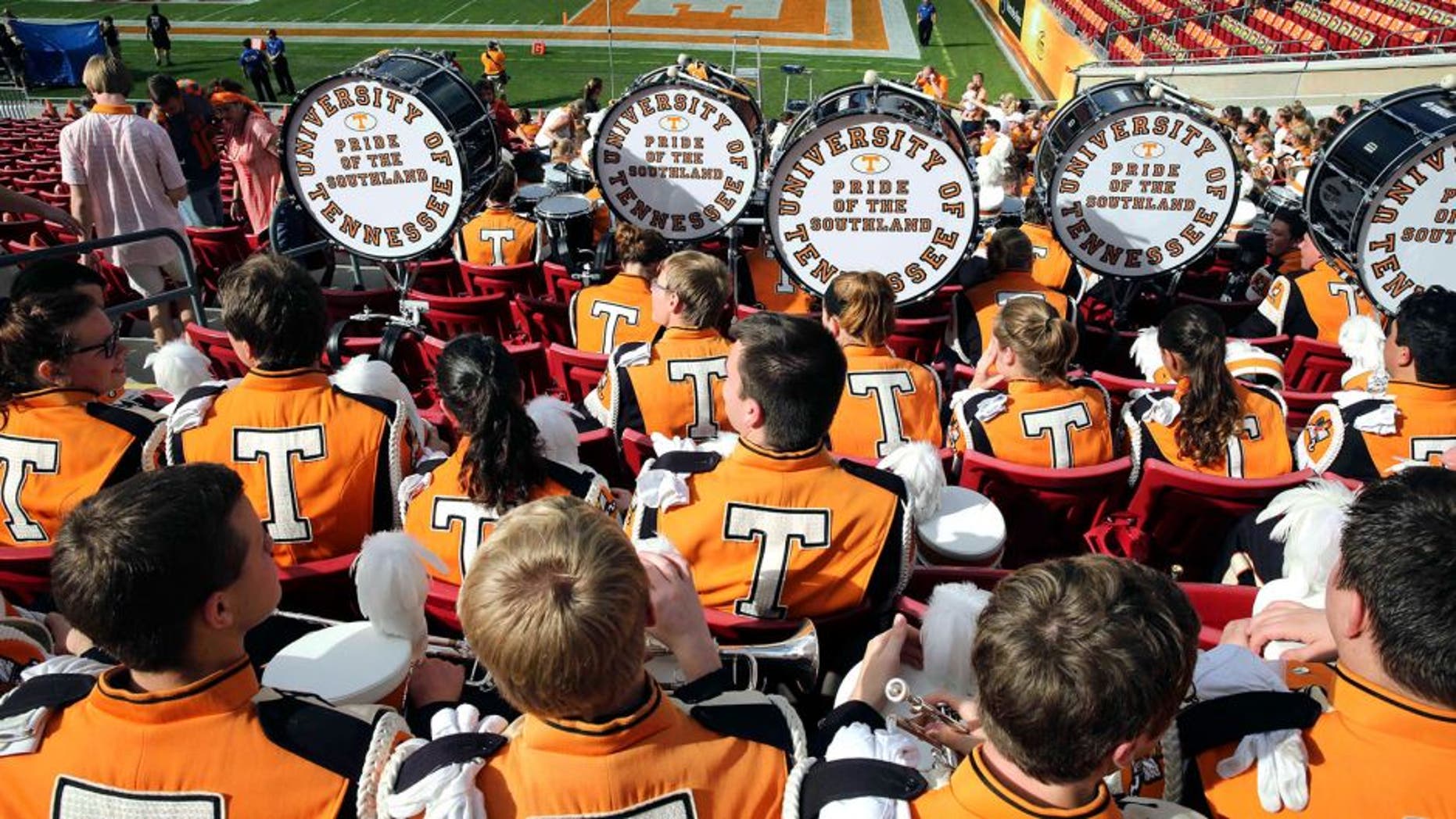 Jan 1, 2016; Tampa, FL, USA; Tennessee Volunteers band members before the game against the Northwestern Wildcats in the 2016 Outback Bowl at Raymond James Stadium. Mandatory Credit: Mark Zerof-USA TODAY Sports