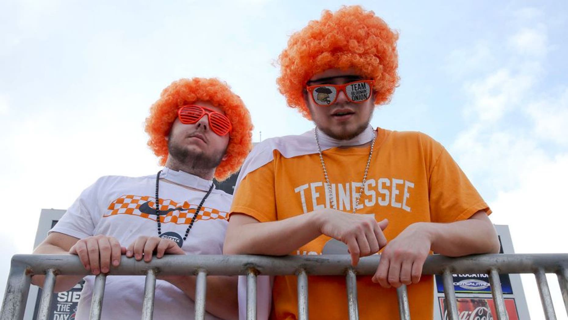 Jan 1, 2016; Tampa, FL, USA; Tennessee Volunteers fans before the game against the Northwestern Wildcats in the 2016 Outback Bowl at Raymond James Stadium. Mandatory Credit: Mark Zerof-USA TODAY Sports