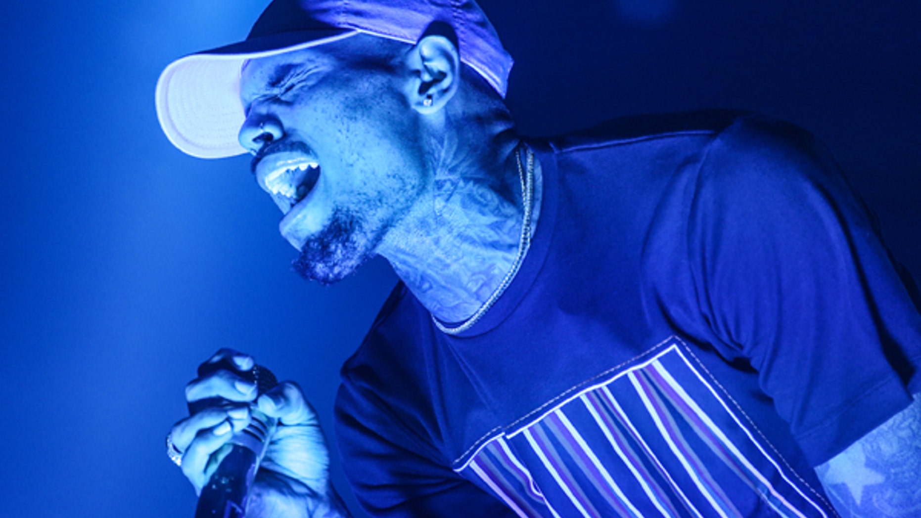 Chris Brown performs at the Hollywood Palladium in Los Angeles.