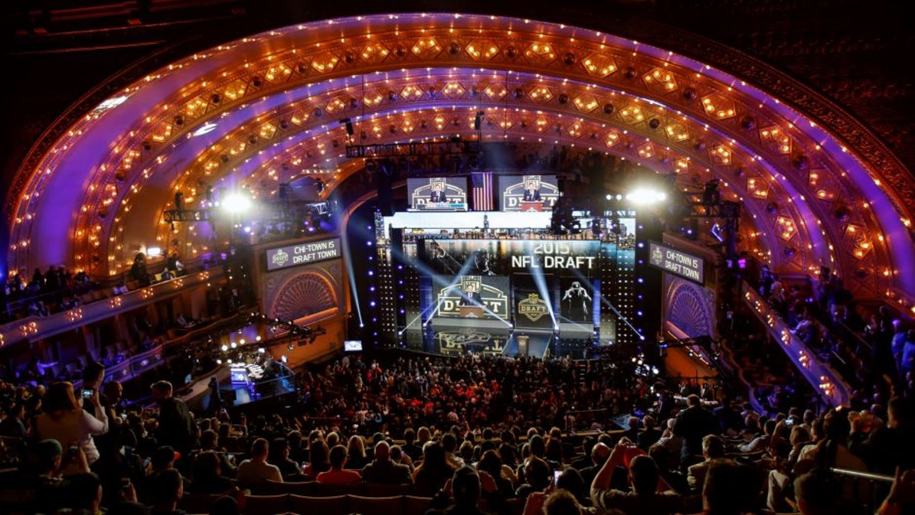 CHICAGO, IL - APRIL 30: A general view prior to the start of the first round of the 2015 NFL Draft at the Auditorium Theatre of Roosevelt University on April 30, 2015 in Chicago, Illinois. (Photo by Kena Krutsinger/Getty Images)