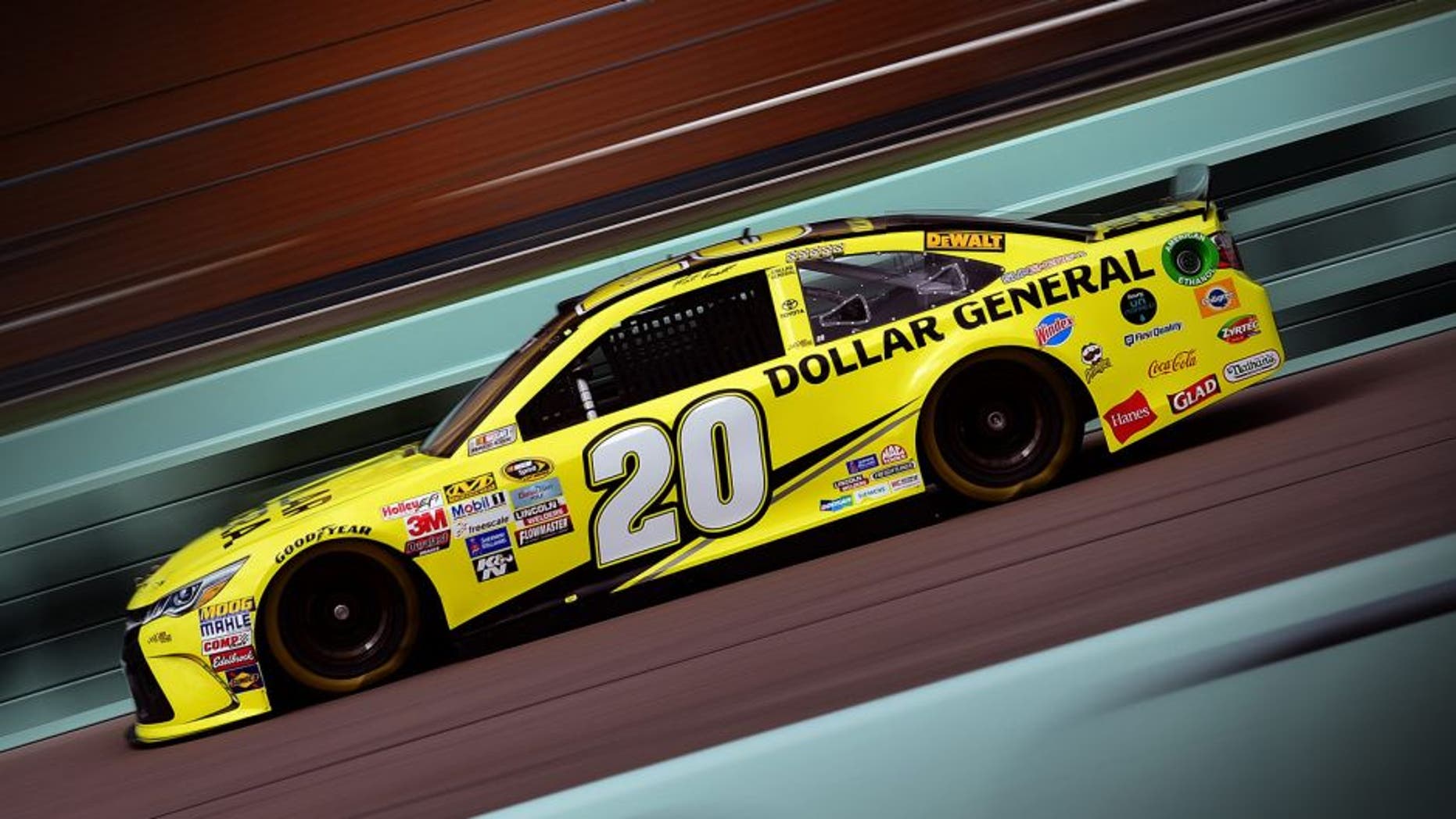 HOMESTEAD, FL - NOVEMBER 20: Matt Kenseth, driver of the #20 Dollar General Toyota, practices for the NASCAR Sprint Cup Series Ford EcoBoost 400 at Homestead-Miami Speedway on November 20, 2015 in Homestead, Florida. (Photo by Jared C. Tilton/NASCAR via Getty Images)