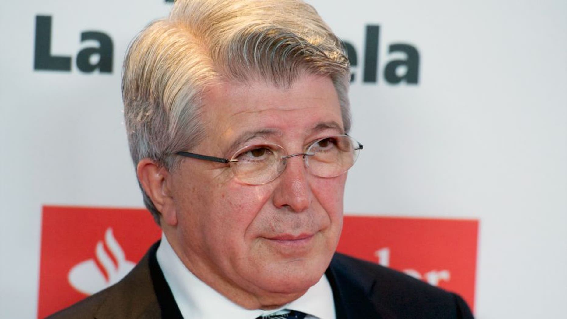 MADRID, SPAIN - DECEMBER 14: Enrique Cerezo attends 'As Del Deporte' awards 2015 photocall at Palace Hotel on December 14, 2015 in Madrid, Spain. (Photo by Juan Naharro Gimenez/WireImage)