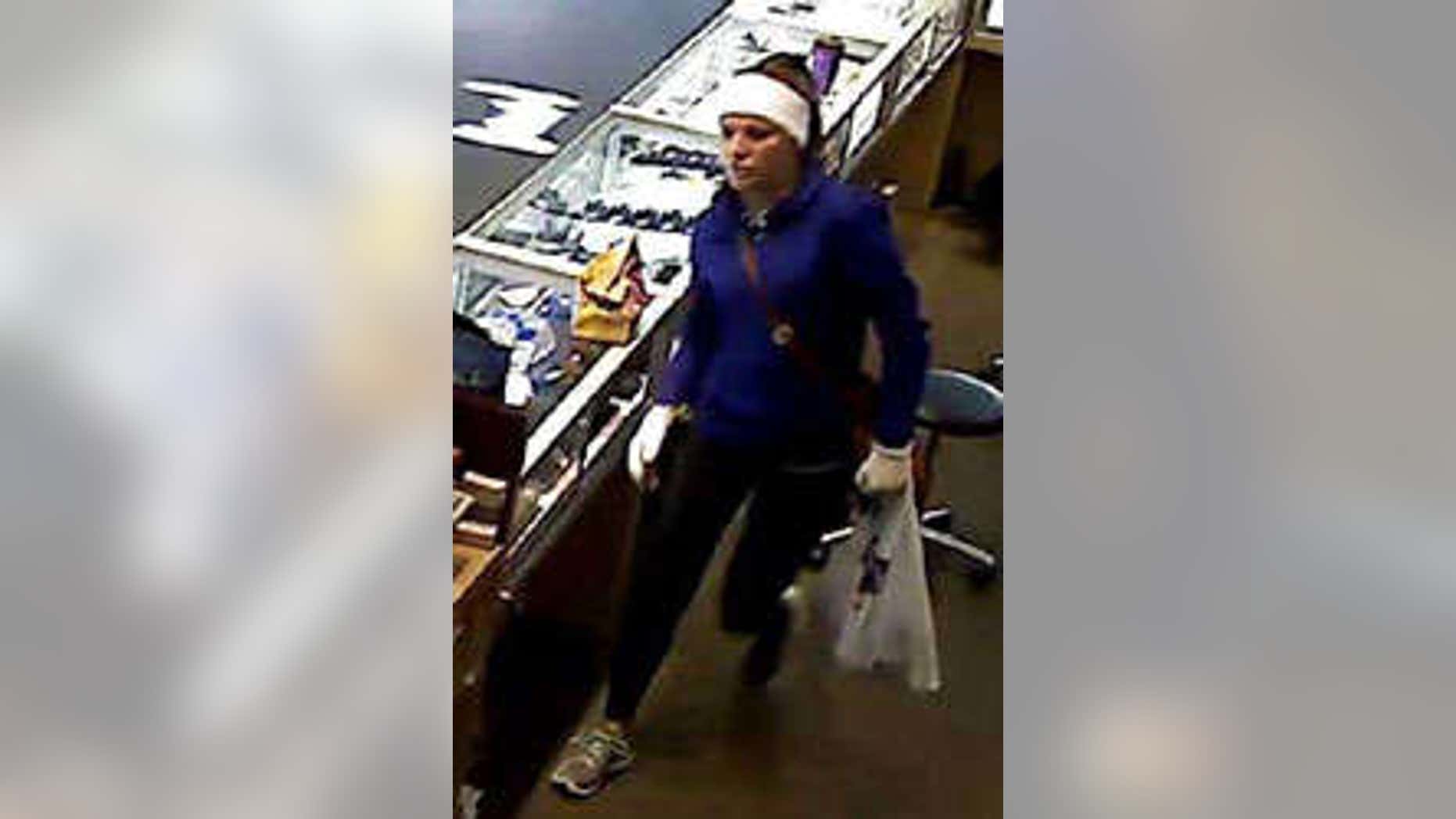 FBI is searching for female suspect in a string of robberies across the south.