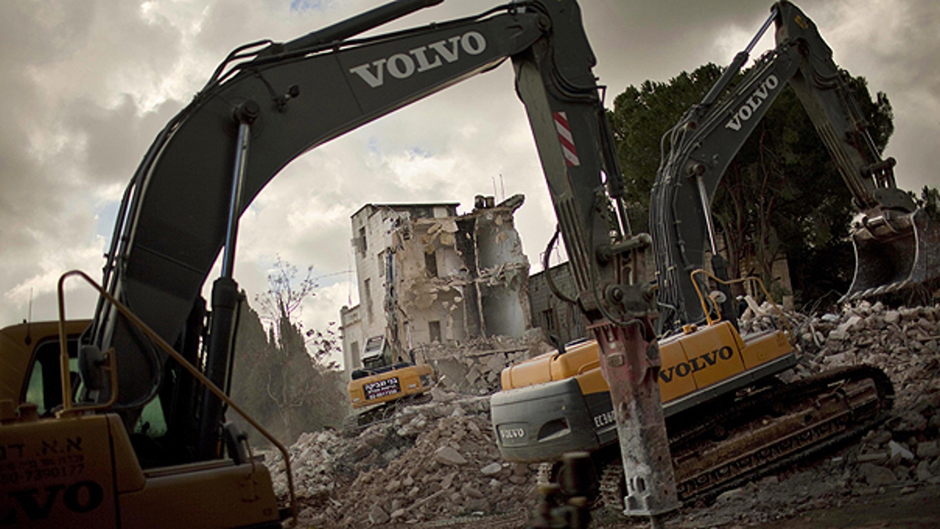 Jan. 9: Israeli bulldozers demolish the Shepherd Hotel in the east Jerusalem neighborhood of Sheik Jarrah.