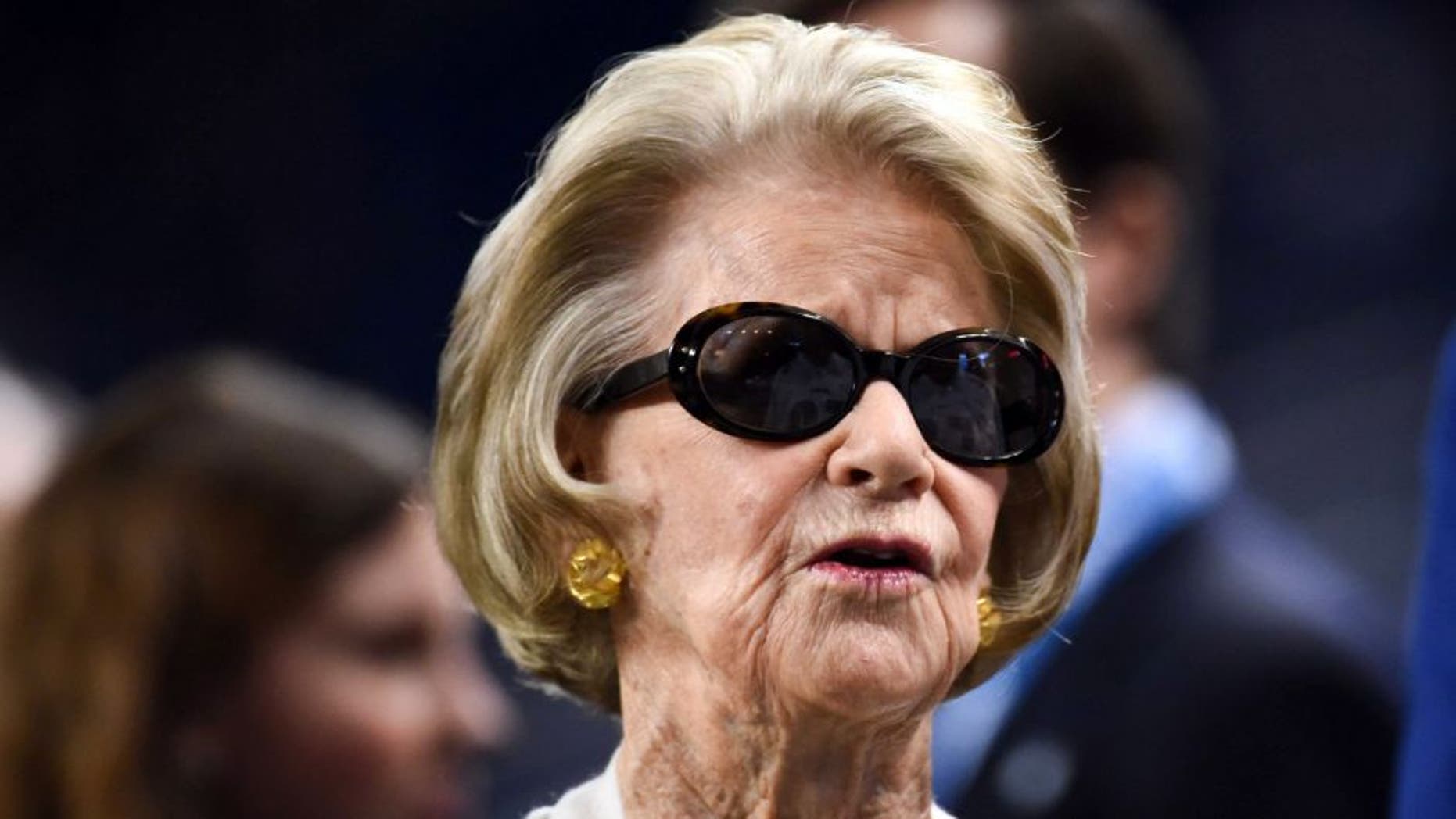 Oct 18, 2015; Detroit, MI, USA; Detroit Lions owner Martha Ford before the game against the Chicago Bears at Ford Field. Mandatory Credit: Tim Fuller-USA TODAY Sports