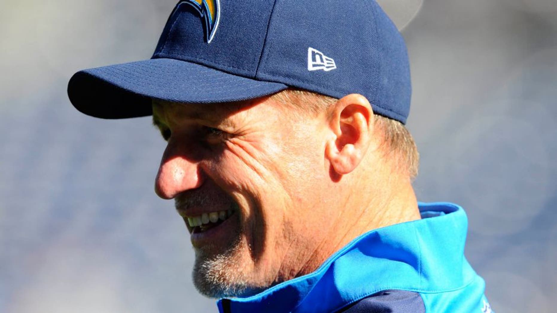 Dec 22, 2013; San Diego, CA, USA; San Diego Chargers offensive coordinator Ken Whisenhunt prior to the game against the Oakland Raiders at Qualcomm Stadium. Mandatory Credit: Christopher Hanewinckel-USA TODAY Sports