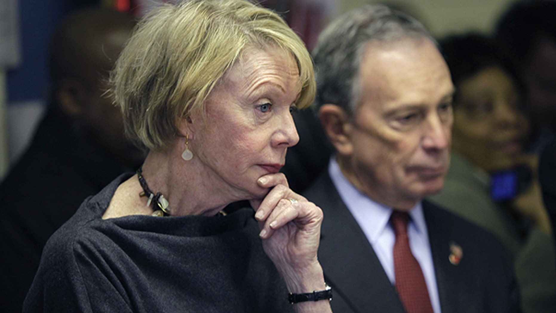 Jan. 3: New York City Schools Chancellor Cathie Black, left, and Mayor Michael Bloomberg look over a classroom in P.S. 262 on her first day as chancellor in New York.