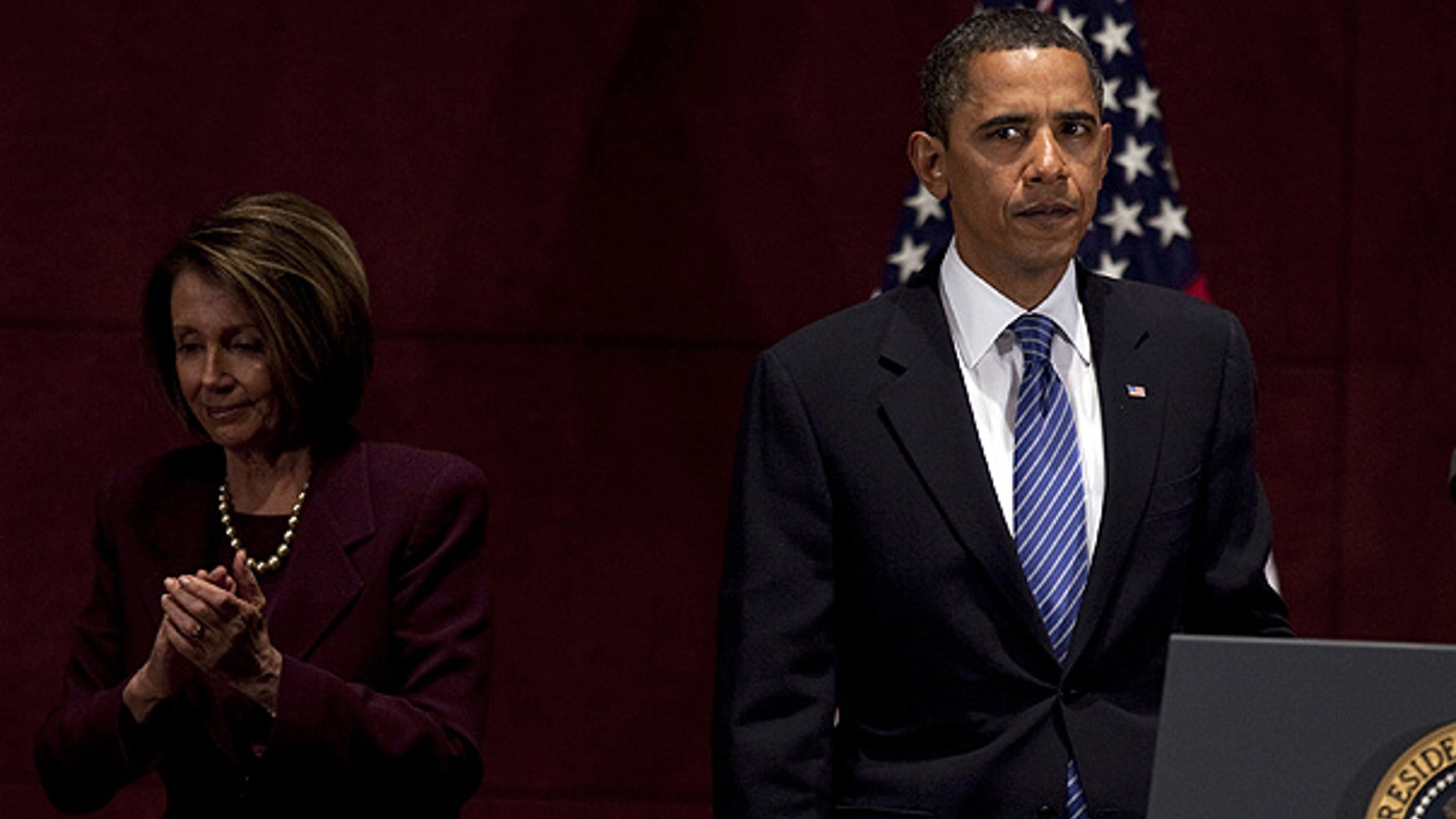 Jan. 15: President Obama with Speaker of the House Nancy Pelosi at the U.S. Capitol. (AP)