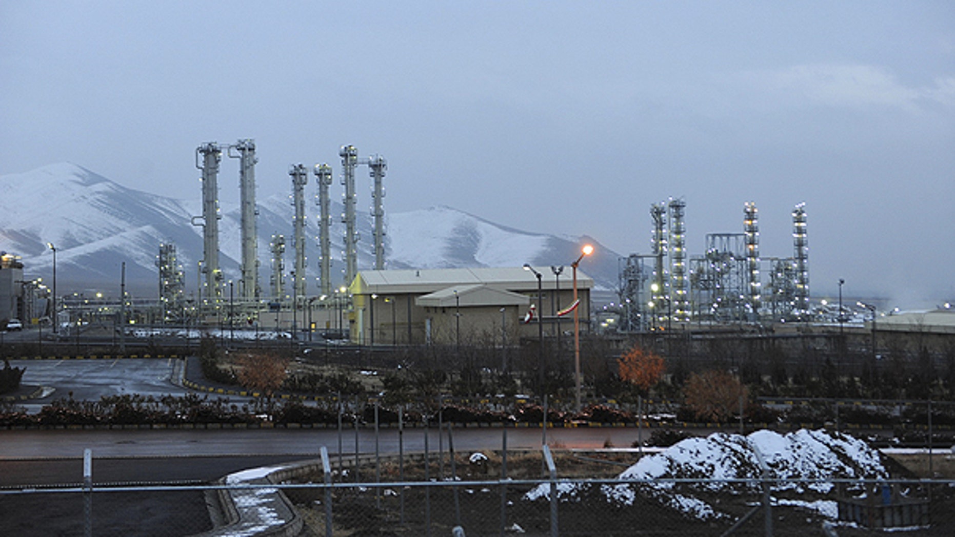 Jan. 15: A view of Iran's heavy water nuclear facilities is seen, near the central city of Arak.