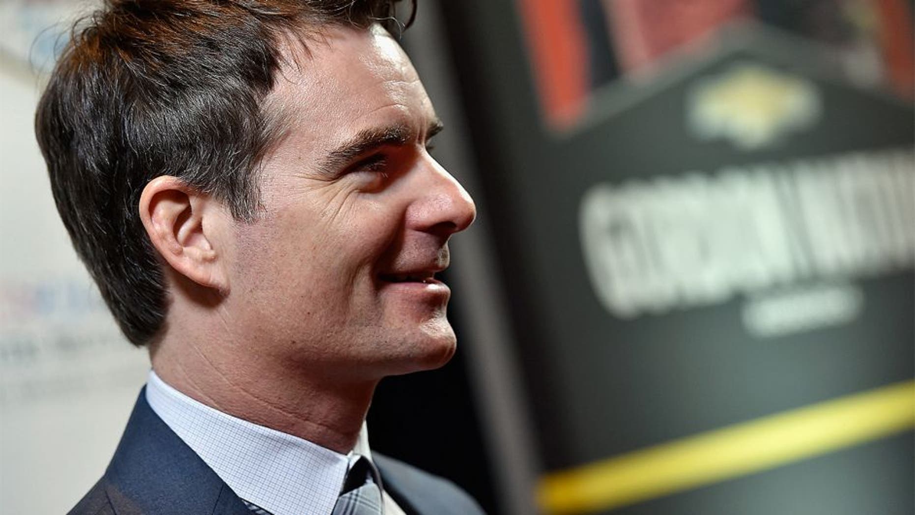 LAS VEGAS, NV - DECEMBER 03: NASCAR Sprint Cup Series driver Jeff Gordon looks on during media availability following the 2015 NASCAR NMPA Myers Brothers Awards Luncheon at Encore Las Vegas on December 3, 2015 in Las Vegas, Nevada. (Photo by David Becker/NASCAR via Getty Images)
