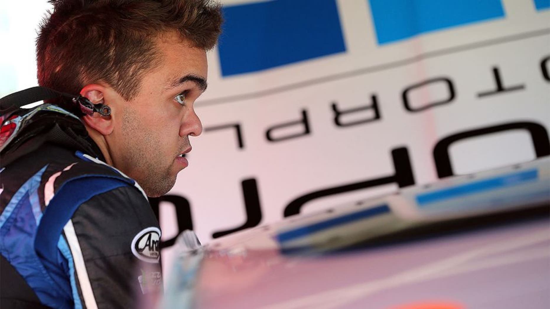 NEWTON, IA - JULY 31: Rico Abreu, driver of the #98 AccuDoc Solutions/Gopro , during practice for the NASCAR K&N Pro Series #ThanksKenney 150 race, at Iowa Speedway on July 31, 2015 in Newton, Iowa. (Photo by Brian Lawdermilk/NASCAR via Getty Images)