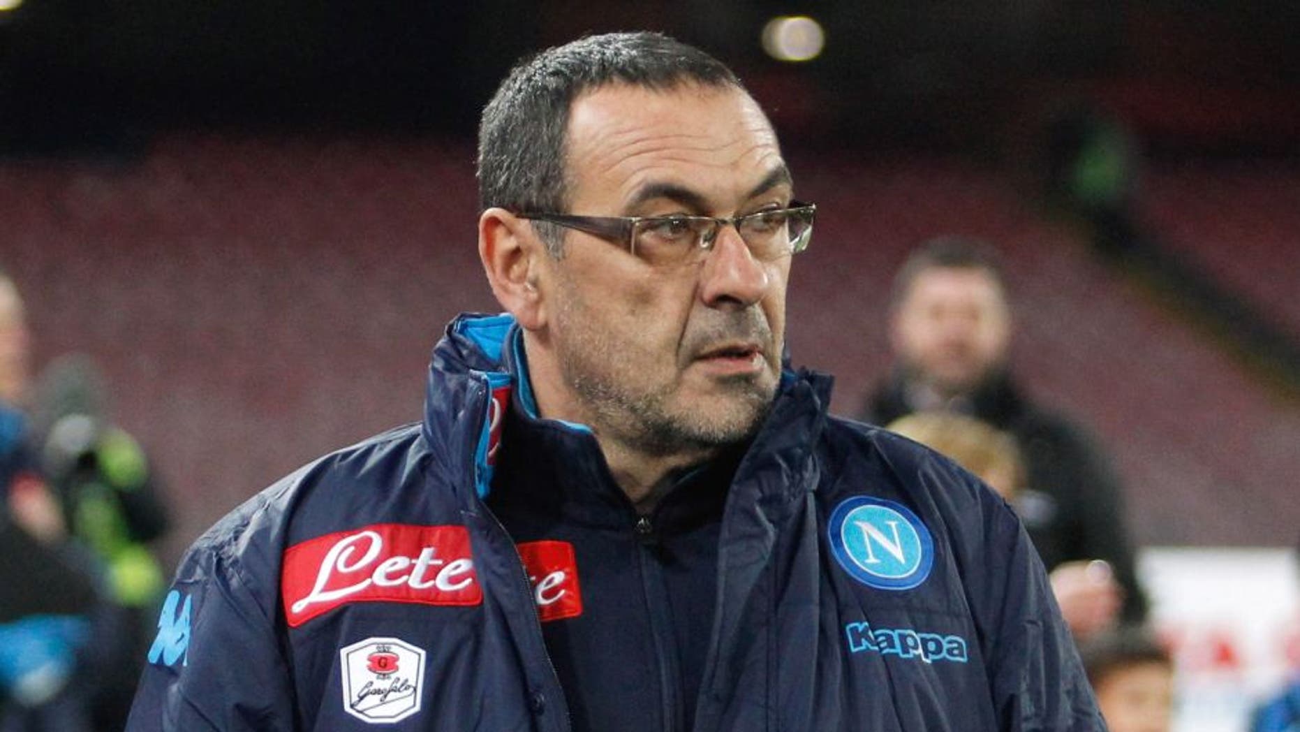 NAPLES, ITALY - JANUARY 19: Head coach of Napoli Maurizio Sarri during the TIM Cup match between SSC Napoli and FC Internazionale Milano at Stadio San Paolo on January 19, 2016 in Naples, Italy. (Photo by Maurizio Lagana/Getty Images)