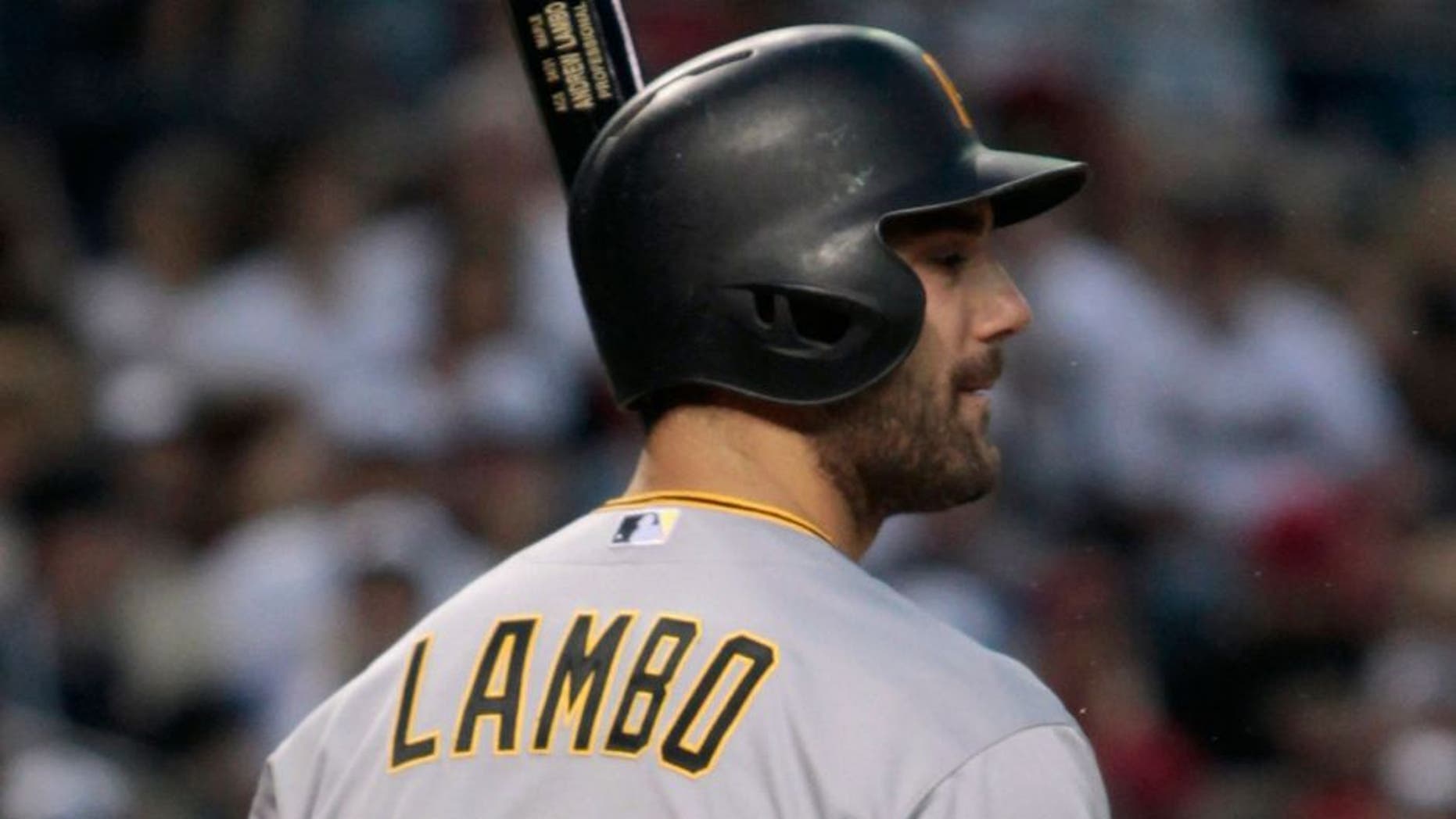 PHOENIX, AZ - APRIL 25: Andrew Lambo #15 of the Pittsburgh Pirates prepares to bat against the Arizona Diamondbacks during the eighth inning of a MLB game at Chase Field on April 25, 2015 in Phoenix, Arizona. (Photo by Ralph Freso/Getty Images)