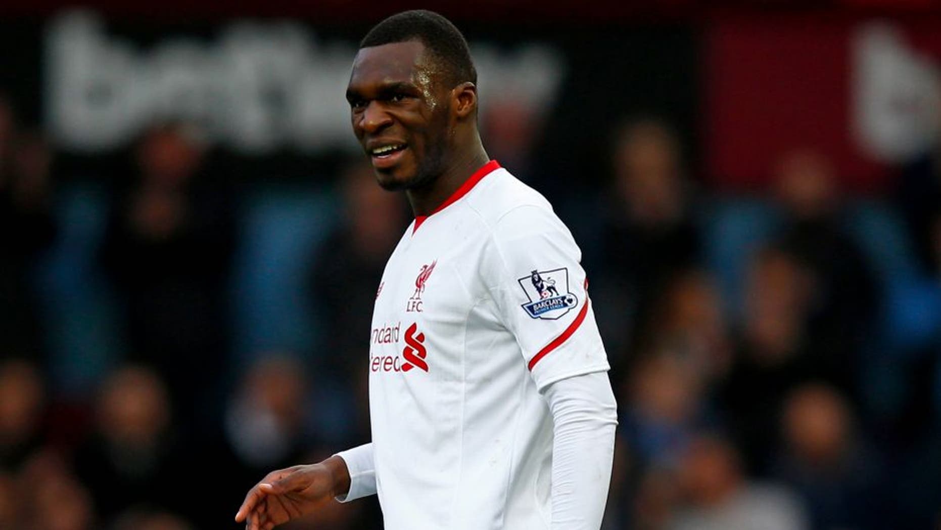 LONDON, ENGLAND - JANUARY 02: Christian Benteke of Liverpool reacts after missing a chance during the Barclays Premier League match between West Ham United and Liverpool at Boleyn Ground on January 2, 2016 in London, England. (Photo by Christopher Lee/Getty Images)