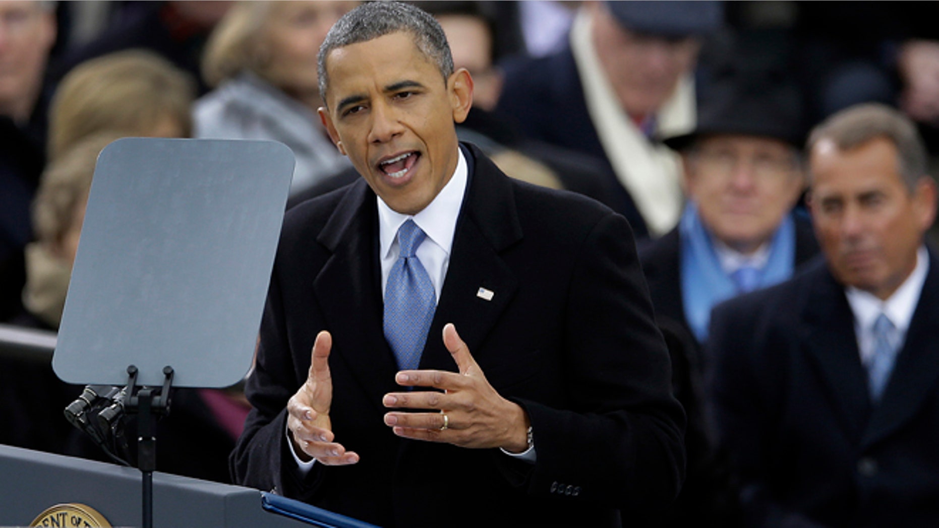 Jan. 21, 2013: President Barack Obama deliver his Inaugural address at the ceremonial swearing-in at the U.S. Capitol during the 57th Presidential Inauguration.