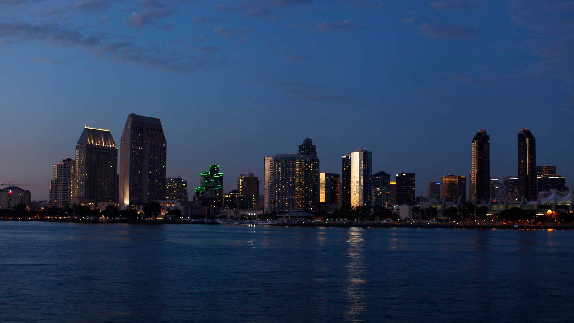 The skyline of San Diego, Calif.