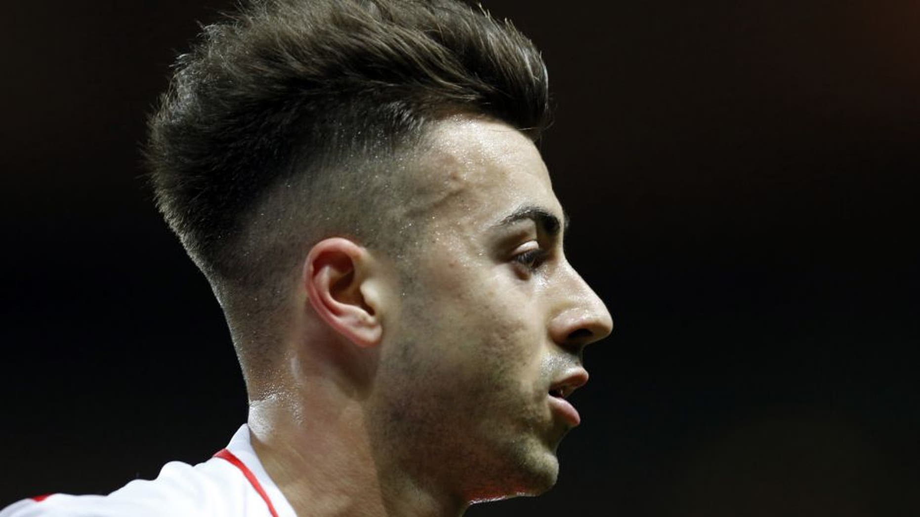 Monaco's Italian forward Stephan El Shaarawy looks on during the French L1 football match between Monaco and Caen on december 2, 2015 at the Louis II Stadium in Monaco. / AFP / VALERY HACHE (Photo credit should read VALERY HACHE/AFP/Getty Images)