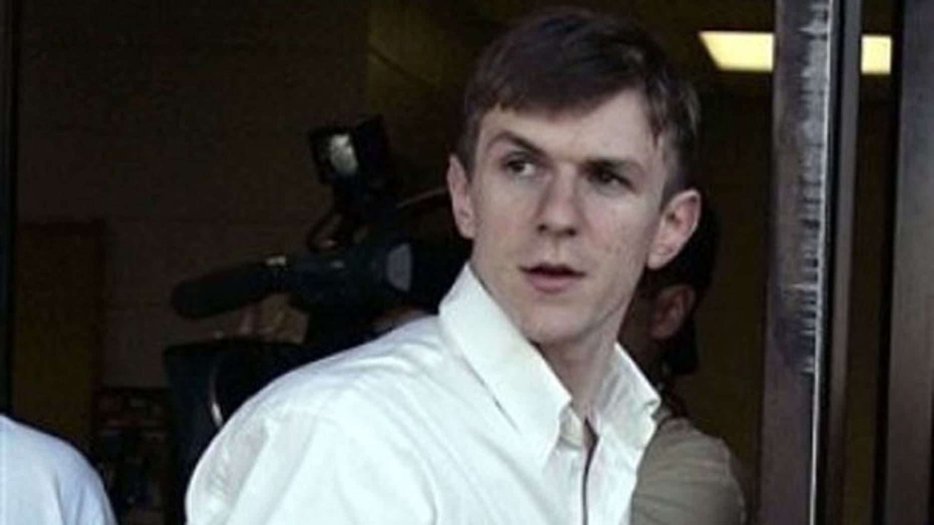 Jan. 26: James O'Keefe walks out of the St. Bernard Parish jail in Chalmette, La. (AP).