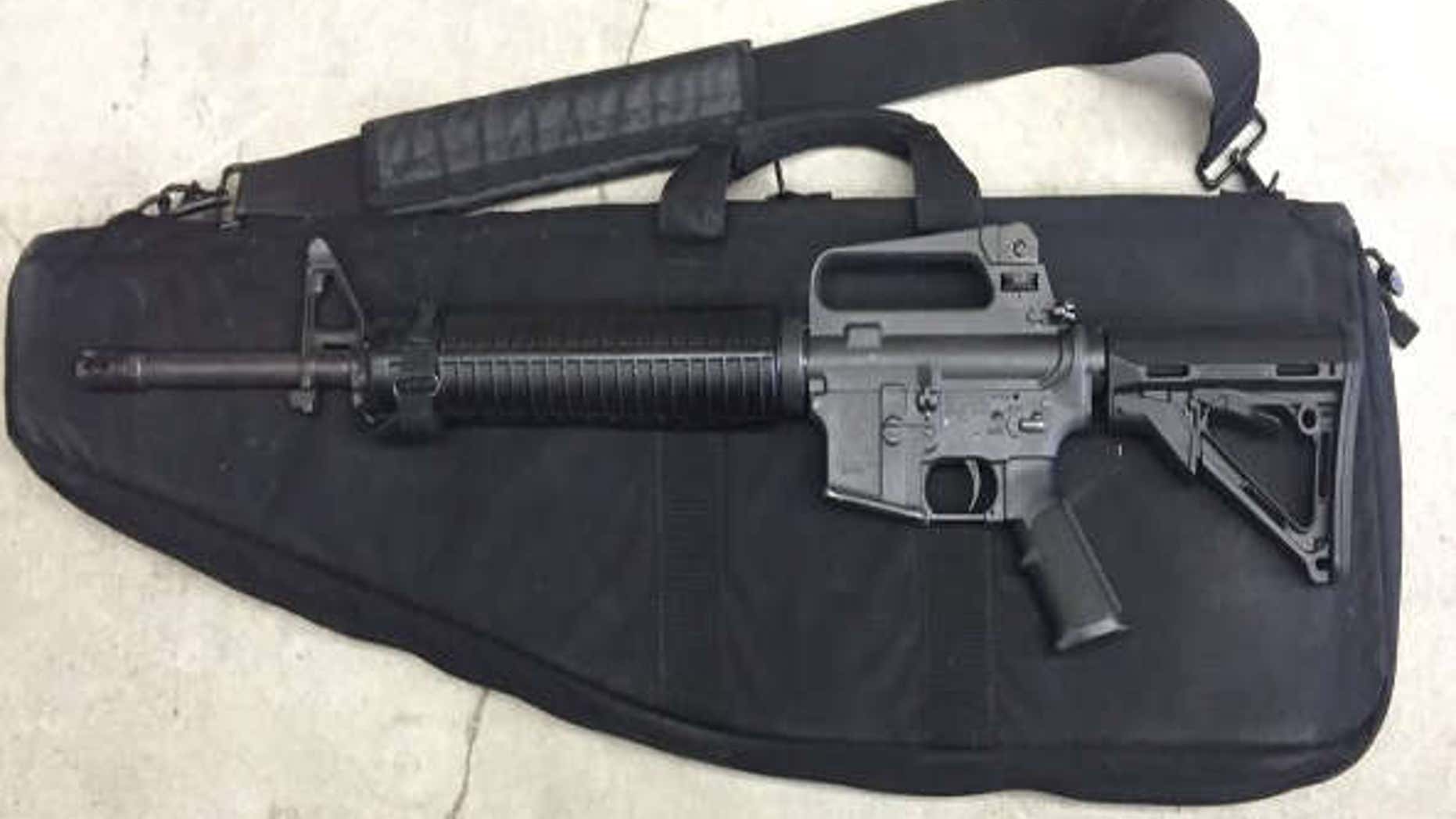 Photo shows AR-15 rifle similar to what an OCSO patrol deputy lost.