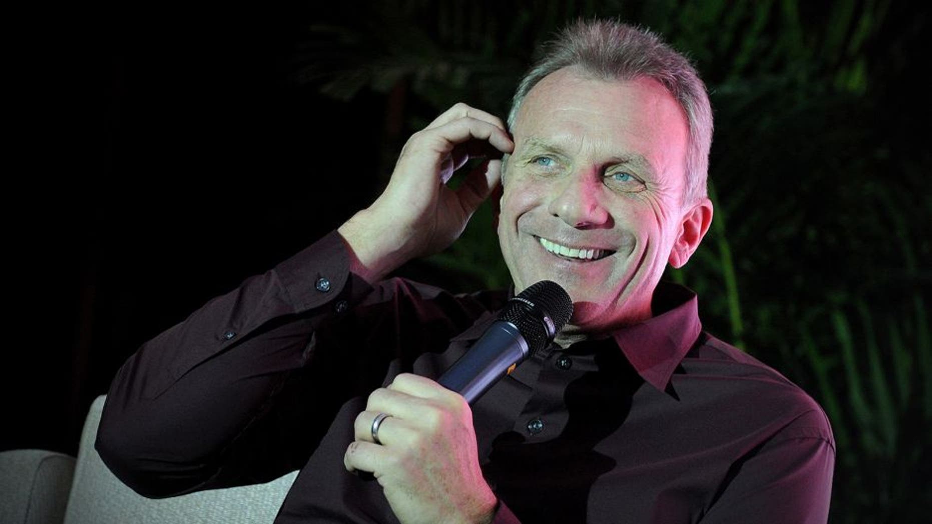 US National Football League (NFL) former quarterback Joe Montana speaks at a conference in Beijing on November 18, 2013. Joe Montana is on a visit to China from November13 to 19. AFP PHOTO / WANG ZHAO (Photo credit should read WANG ZHAO/AFP/Getty Images)