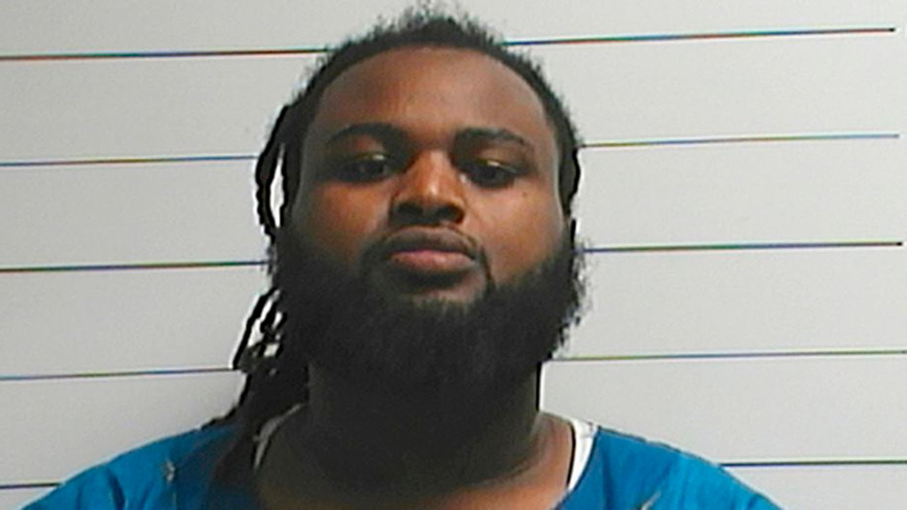 FILE - This April 10, 2016, file photo provided by the Orleans Parish Sheriff's Office shows Cardell Hayes. Hayes, who killed former New Orleans Saints star Will Smith in an argument following a traffic crash, avoided a mandatory life sentence when a jury convicted him of manslaughter instead of second-degree murder. But Hayes may still be locked away for a very long time if prosecutors get their way at a sentencing hearing Wednesday, April 19, 2017. (Orleans Parish Sheriff's Office via AP, File)