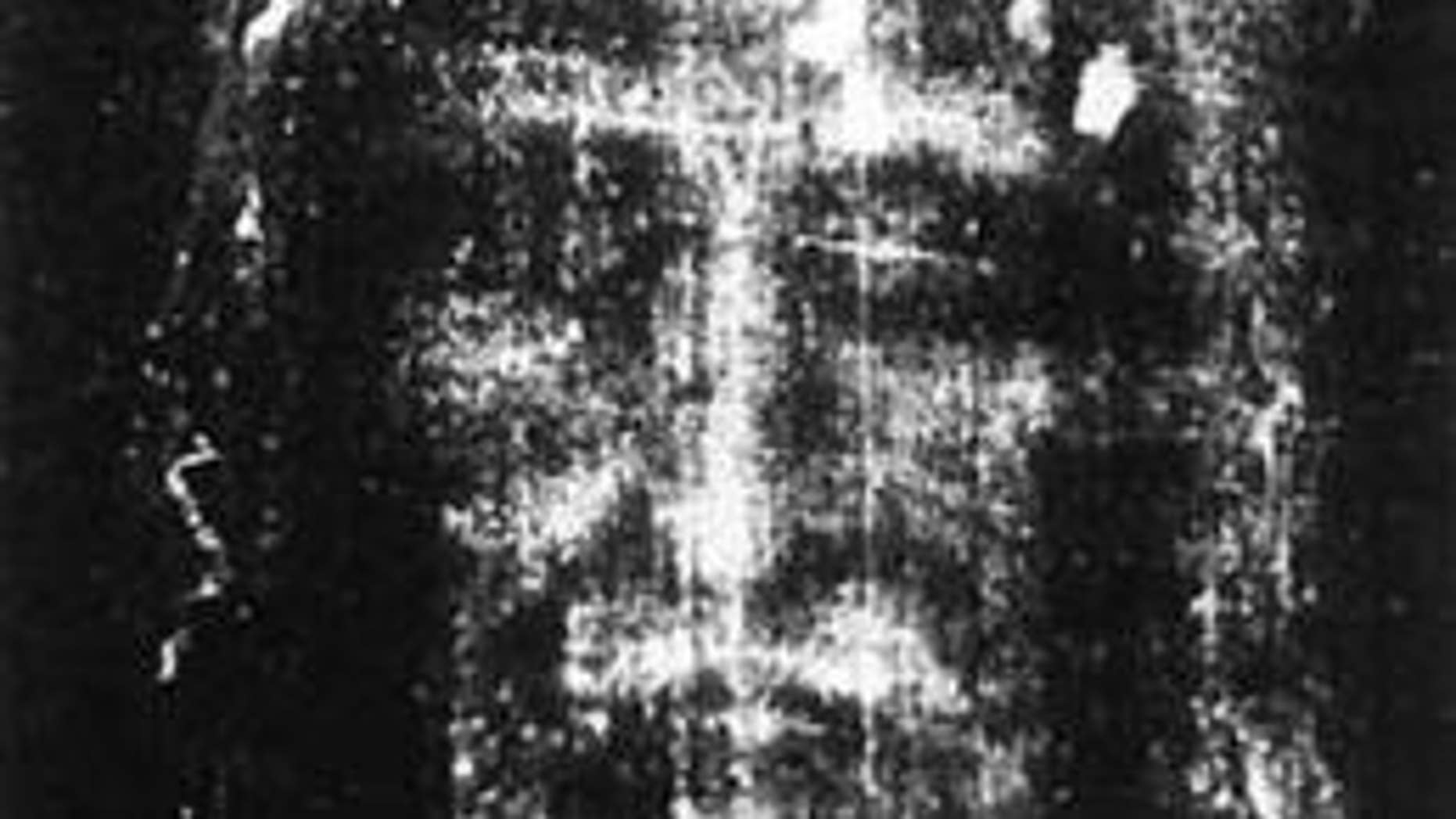 The Shroud of Turin, the reputed burial shroud of Jesus.