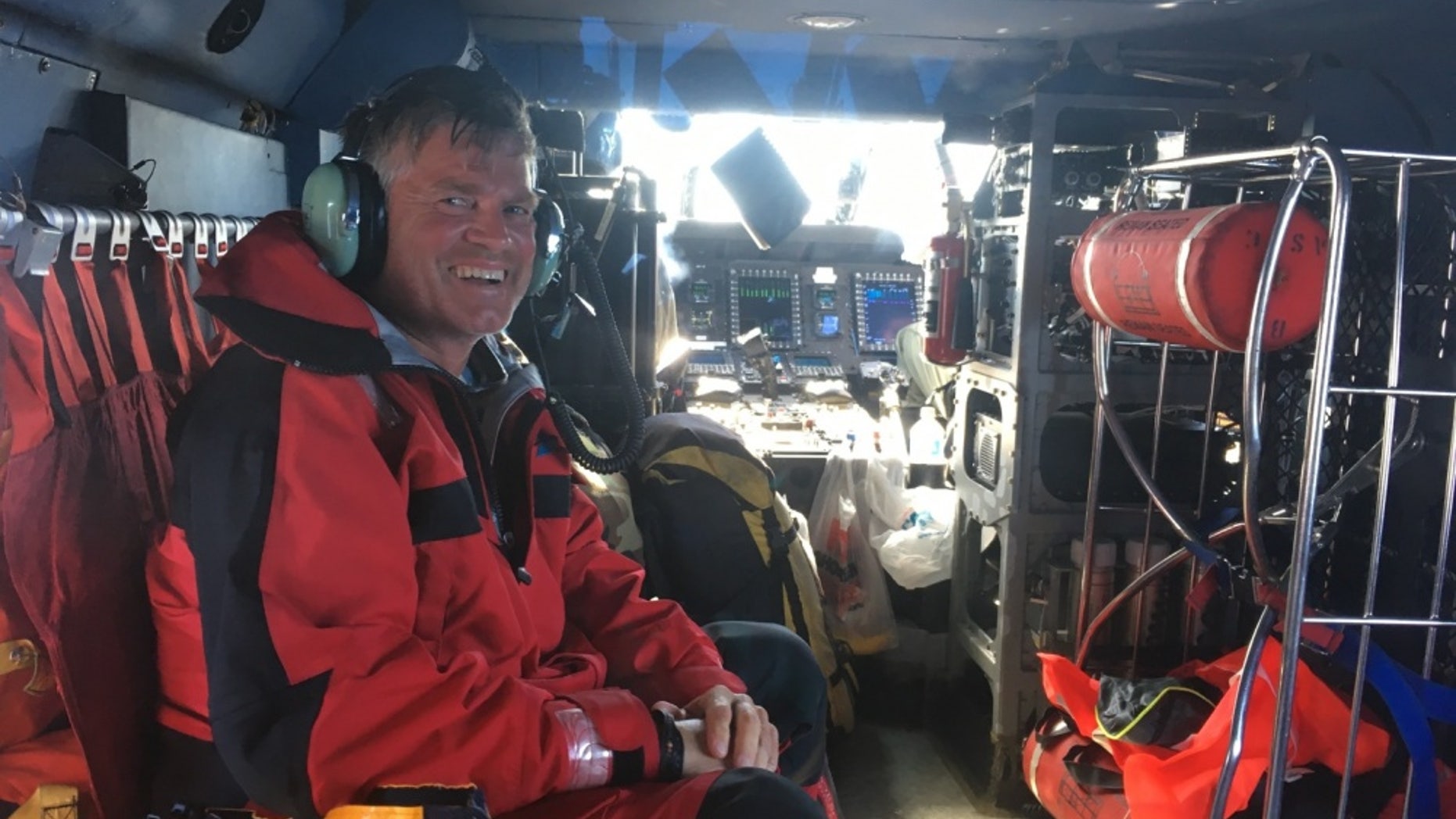 Wolfgang Sloma was rescued Sunday morning.