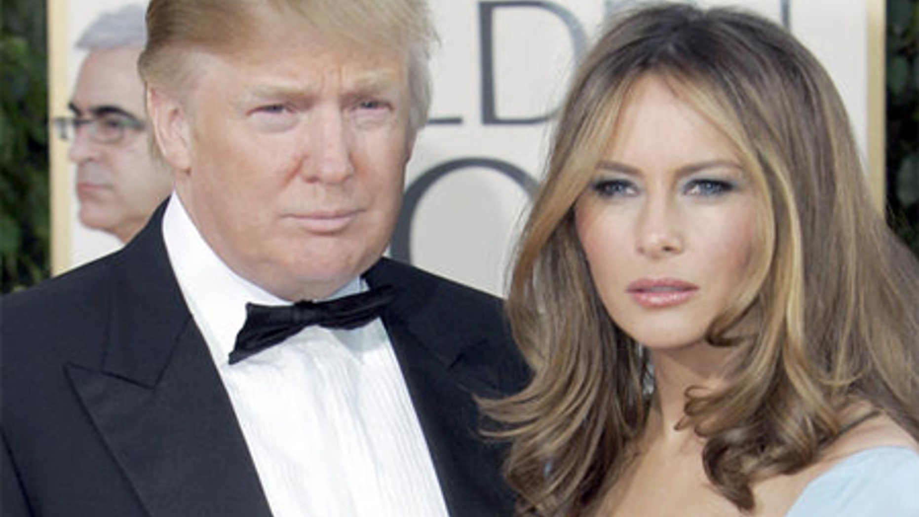 Donald Trump, left, and his wife Melania Trump.