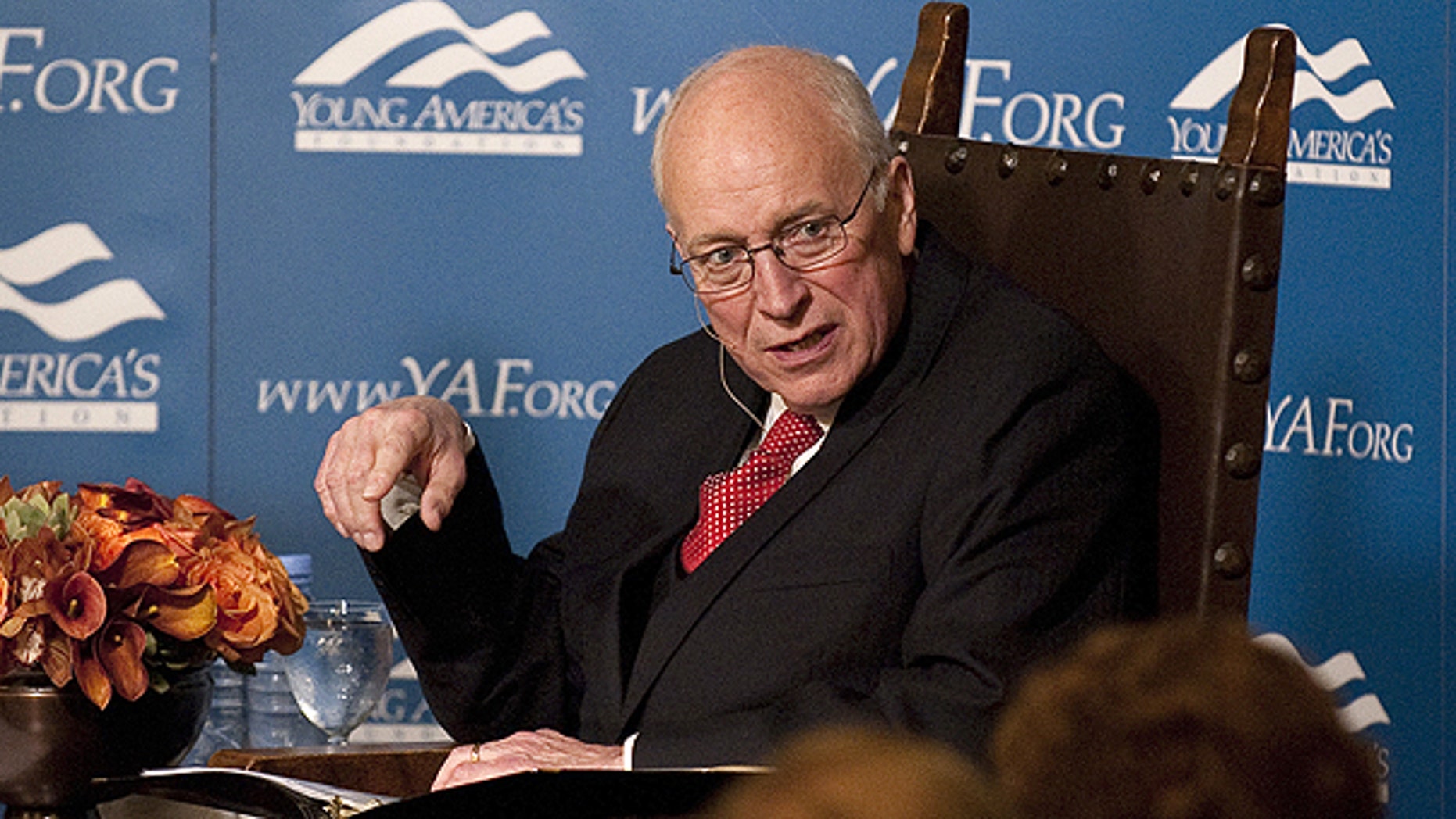 Feb. 5: Former Vice President Dick Cheney speaks guests at the Reagan Ranch Center in Santa Barbara, Calif.