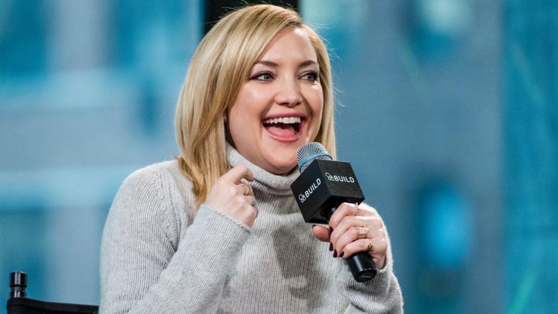 NEW YORK, NY - JANUARY 26: Actors Kate Hudson and Lucy Liu speak about Kung Fu Panda during an AOL Build Speaker Series at AOL Studios In New York on January 26, 2016 in New York City. (Photo by Roy Rochlin/FilmMagic)