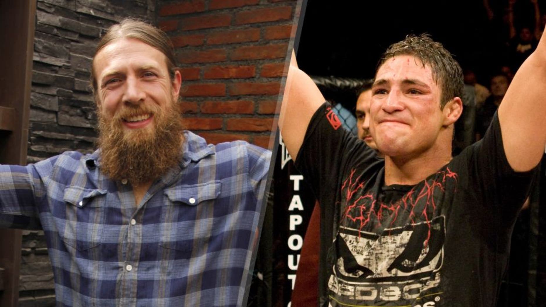 Bryan Lloyd Danielson, American professional wrestler, better known by his current ring name Daniel Bryan, after the press conference of the WWE Live India announcement event at Striker Pub & Kitchen, Vasant Kunj on November 4, 2015 in New Delhi, India. During an interview with HT City- Hindustan Times, Bryan talked about his first ever visit to India, saying, 'I am thrilled to be in India. People like Bret Hart (Hitman), who have been my heroes, have always raved about their visits and so far my experience has been amazing. I visited a few places in Delhi on Tuesday, sat in an auto, and also visited a mall. The experience at the mall was out of the world, as thousands of fans were there to cheer for me. It is great to see how excited people are about WWE in India.' (Photo by Shivam Saxena/Hindustan Times via Getty Images) Diego Sanchez (black shorts) def. Clay Guida (white shorts) - Split Decision during The Ultimate Fighter 9 Finale at The Pearl at the Palms on June 20, 2009 in Las Vegas, Nevada. (Photo by Josh Hedges/Zuffa LLC via Getty Images)