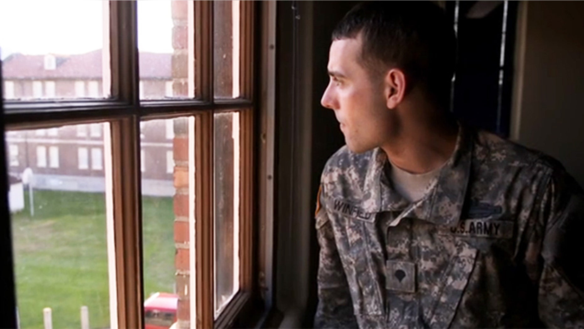 Adam Winfield is shown in "The Kill Team."